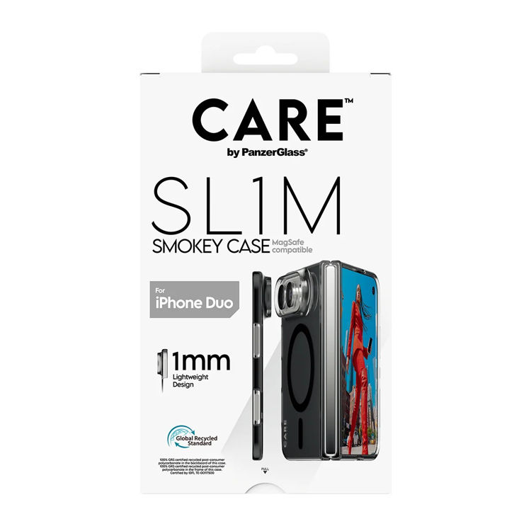 Picture of Panzer Glass CARE Fashion Case SLIM PC case With Magsafe  Smokey Black Apple iPhone Duo