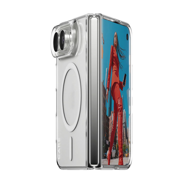 Picture of Panzer Glass CARE Fashion Case  SLIM PC case Transparent With Magsafe Apple iPhone Duo