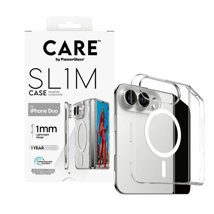 Picture of Panzer Glass CARE Fashion Case  SLIM PC case Transparent With Magsafe Apple iPhone Duo