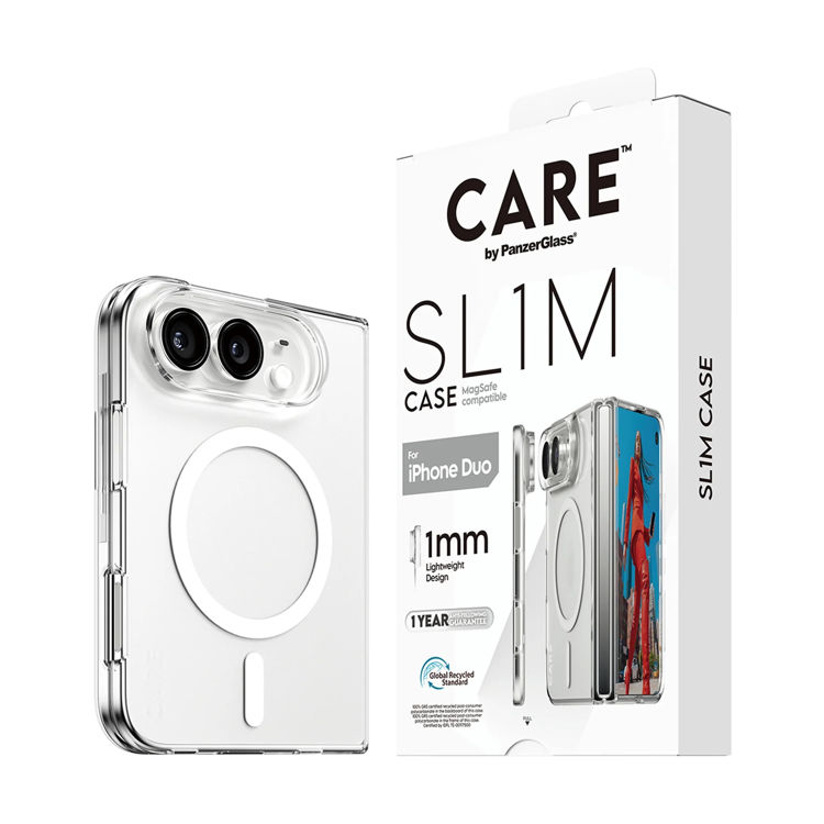 Picture of Panzer Glass CARE Fashion Case  SLIM PC case Transparent With Magsafe Apple iPhone Duo