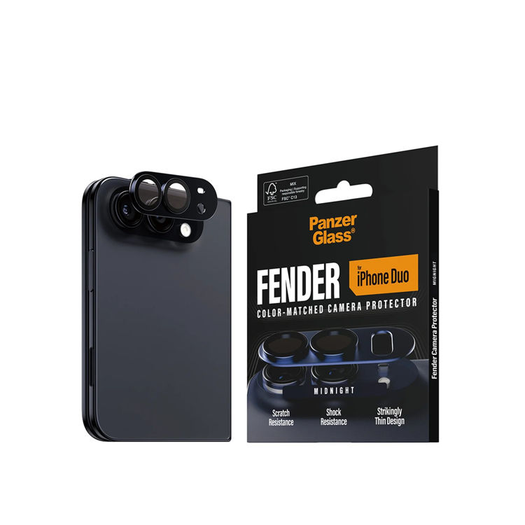 Picture of Panzer Glass Apple iPhone Duo FENDER Camera Protector Midnight
