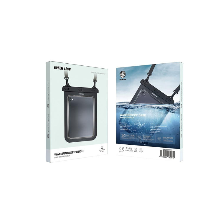 Picture of Green Lion Waterproof Pouch For 12inch Tablets - Clear