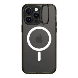 Picture of Casetify iPhone 15 Pro Max Impact Ring Stand Case with MagSafe - Clear Black