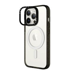 Picture of Casetify iPhone 15 Pro Impact Ring Stand Case with MagSafe - Clear Black