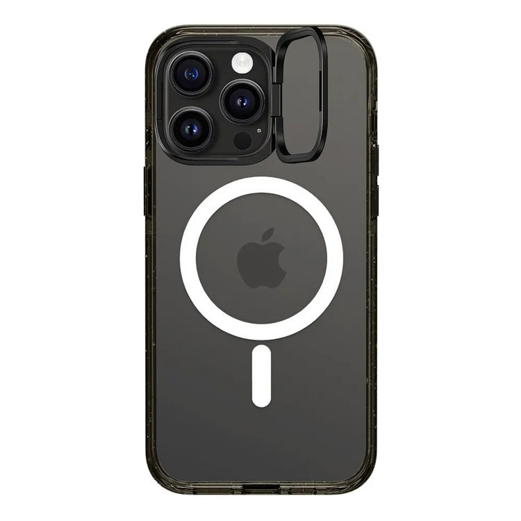 صورة Casetify iPhone 15 Pro Impact Ring Stand Case with MagSafe - Clear Black