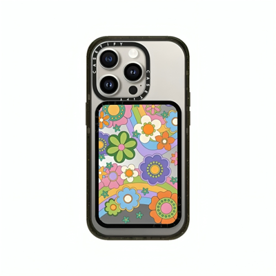 Picture of Casetify Magsafe Snappy Cardholder Stand (Groovy Floral)