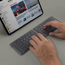 Picture of UNIQ FORIO FOLDABLE BLUETOOTH KEYBOARD - CHALK GREY