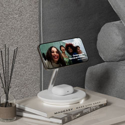 Picture of Mageasy PowerStation 5 in 1 Magnetic Wireless Charging Stand - Black