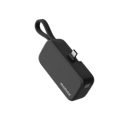 Picture of Momax 1-Power Mini 5000Mah 3In1 Powerbank With USB-C Plug Black_IP130D