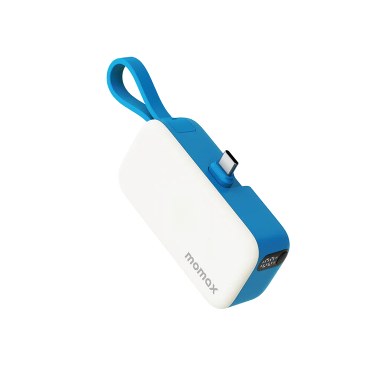 Picture of Momax 1-Power Mini 5000Mah 3In1 Powerbank With USB-C Plug Blue_IP130B