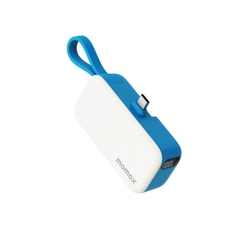 Picture of Momax 1-Power Mini 5000Mah 3In1 Powerbank With USB-C Plug - Blue