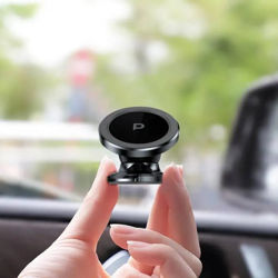 Picture of Powerology Heavy Duty Magnetic Car Mount 360 Rotatable with 3M Metal Plates - Silver