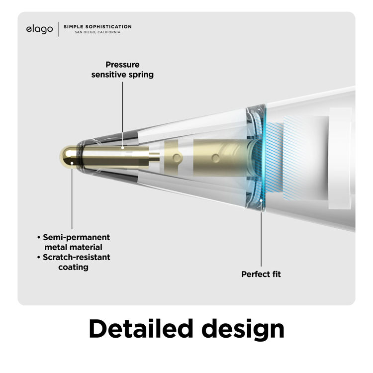 Picture of Elago Apple Pencil Metal Tips 1st 2nd Gen-2 Sets