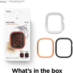 Picture of elago Duo designed for Apple Watch Ultra 49mm case cover - Transparent/Orange/Black 