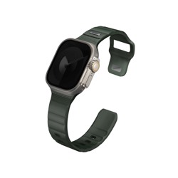 Picture of UNIQ STRIDE FKM RUBBER APPLE WATCH STRAP 49/45/44/42MM - MOSS GREEN (GREEN)