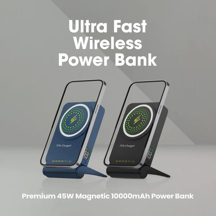 Picture of Smartix Premium Magnetic Power Bank 10000mAh with 45W USB-C PD Black/Asstd