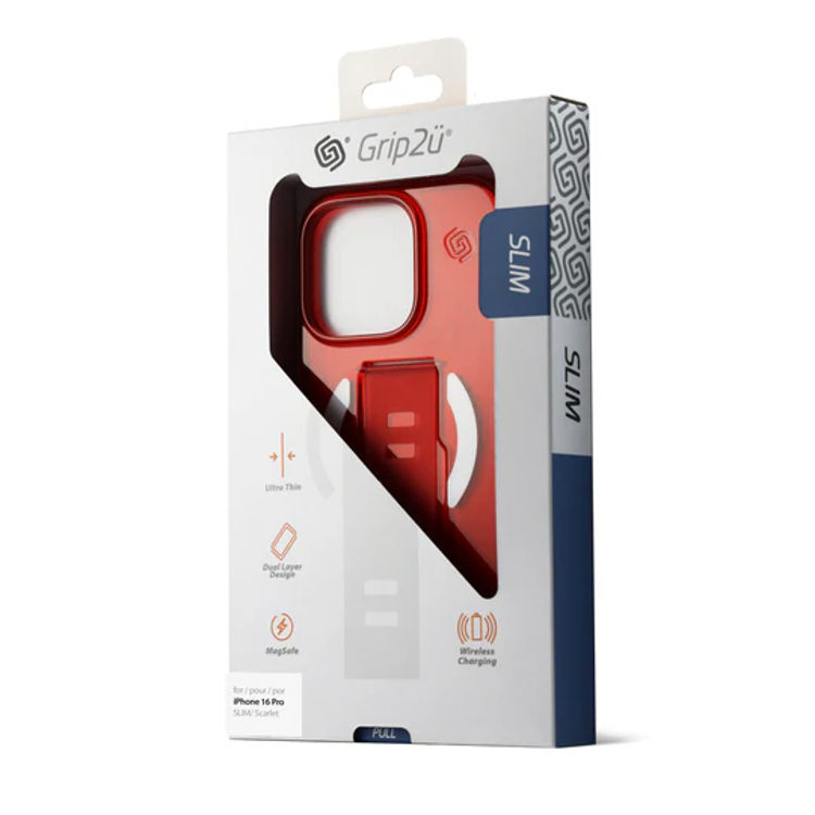 Picture of Grip2U iPhone 16 Pro Max SLIM MagSafe Scarlet Slim. 