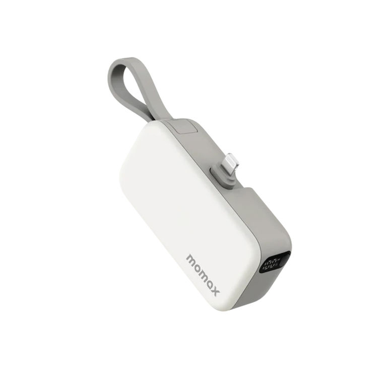 Picture of Momax 1-Power Mini 5000Mah 3In1 Powerbank With USB-C Plug - White