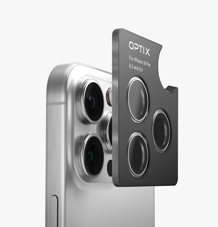 Picture of UNIQ OPTIX PRIME IPHONE 16 Pro / Pro Max CAMERA LENS PROTECTOR - SONIC SILVER 