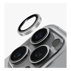 Picture of UNIQ OPTIX PRIME IPHONE 16 Pro / Pro Max CAMERA LENS PROTECTOR - SONIC SILVER 