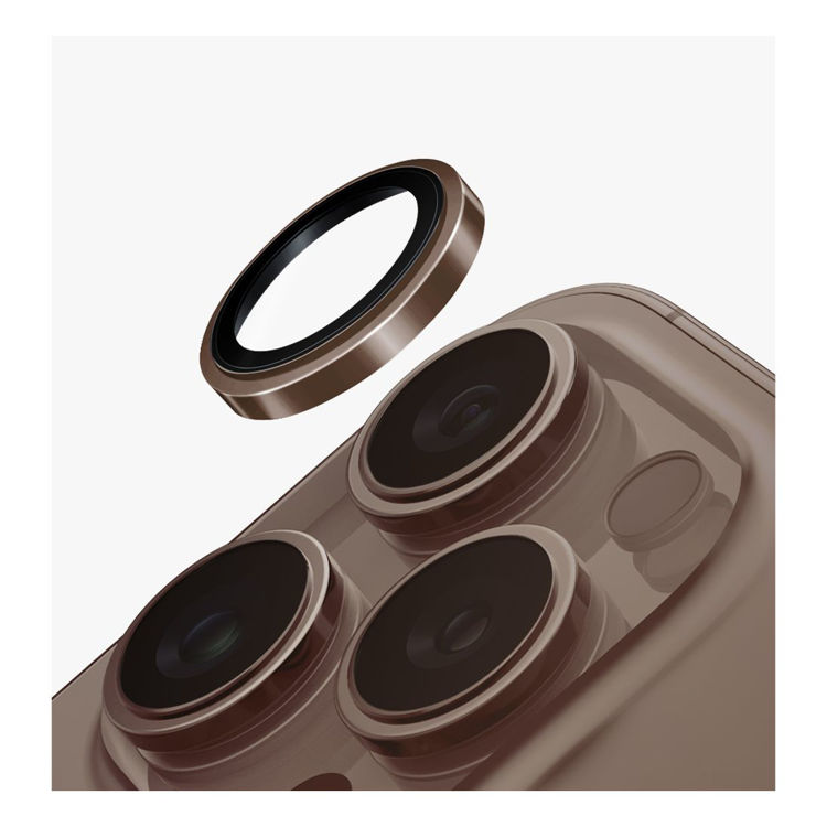 Picture of UNIQ OPTIX PRIME IPHONE 16 Pro / Pro Max CAMERA LENS PROTECTOR - GILDED GOLD