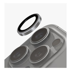 Picture of UNIQ OPTIX PRIME IPHONE 16 Pro / Pro Max CAMERA LENS PROTECTOR - Chrome Grey 