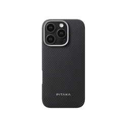 Picture of Pitaka Ultra-Slim Case for iPhone 16 Pro Max 600D Black/Grey (Twill)