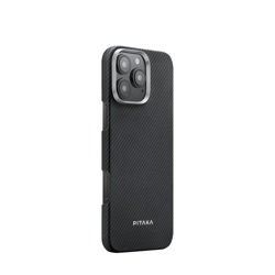 Picture of Pitaka Ultra-Slim Case for iPhone 16 Pro Max 600D Black/Grey (Twill)