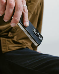 Picture of Nomad iPhone 16 Pro | Horween Magnetic Leather Back