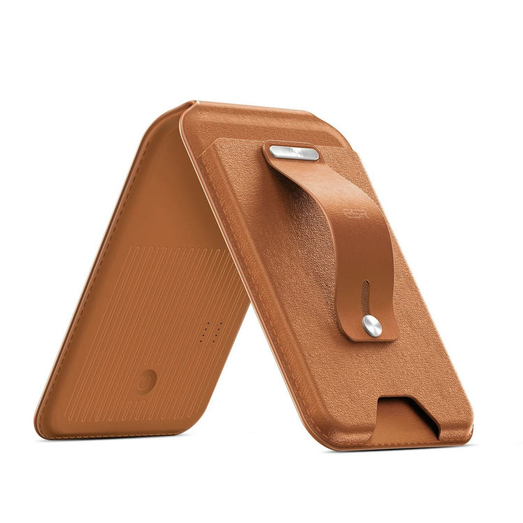 Picture of ESR Geo Wallet Stand (HaloLock) with Built-in Find My -  Brown