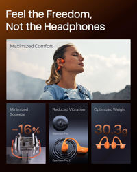 Picture of Shokz Open Run Pro 2 Bluetooth Wireless Headphones - Orange