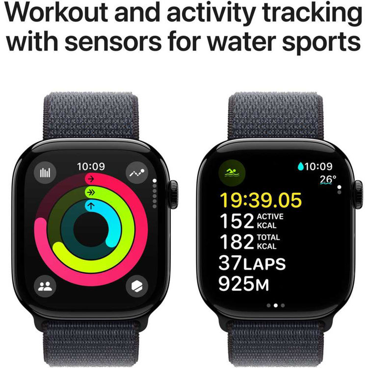 Picture of APPLE WATCH SERIES 10 46MM JET BLACK - Sport Loop