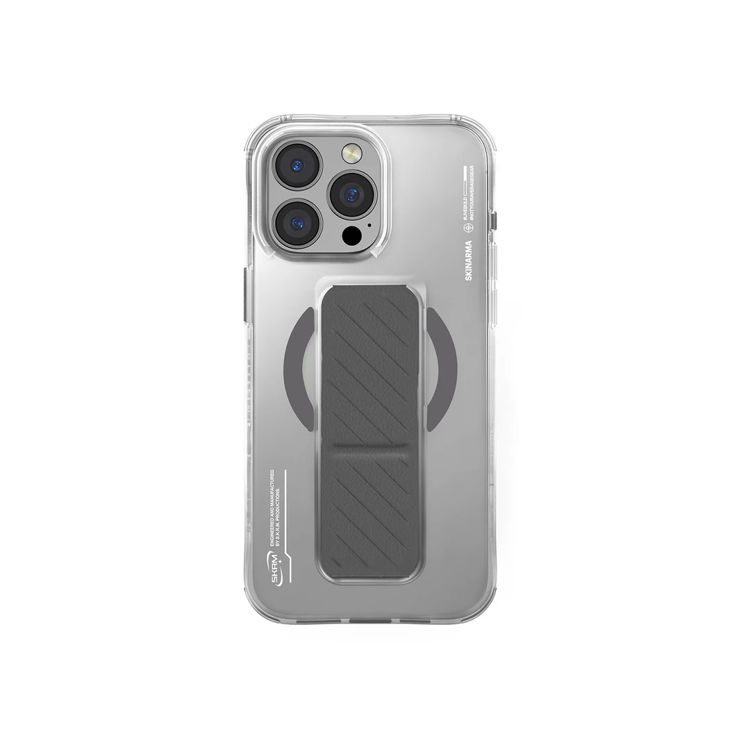 Picture of Skinarma Axon iPhone 16 Pro Max Magsafe Grip Case - Titanium