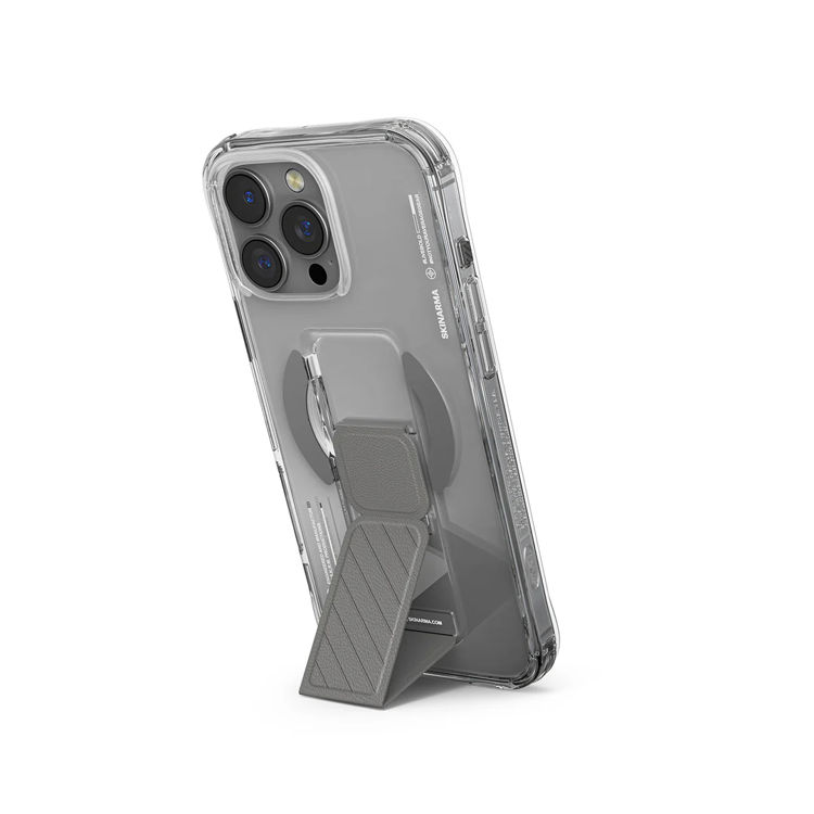 Picture of Skinarma Axon iPhone 16 Pro Max Magsafe Grip Case - Titanium