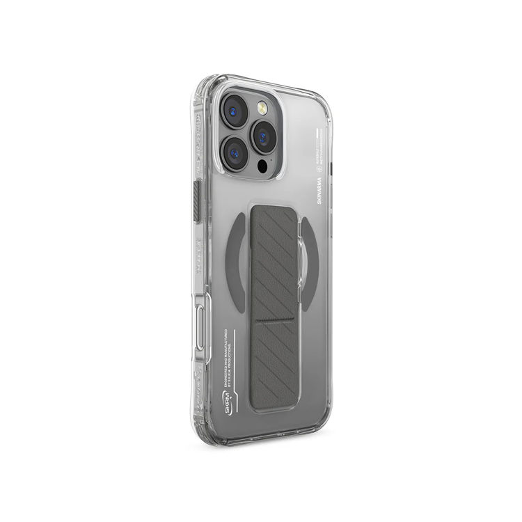 Picture of Skinarma Axon iPhone 16 Pro Max Magsafe Grip Case - Titanium