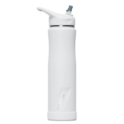 Picture of Ecovessel The SUMMIT - TriMax Insulated Water Bottle w- Straw 24oz - 700ml WHITE OUT