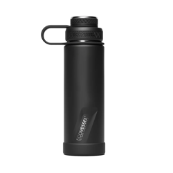 Picture of Ecovessel BOULDER - TriMax Insulated Water Bottle - Strainer 20oz - 600ml Black Shadow