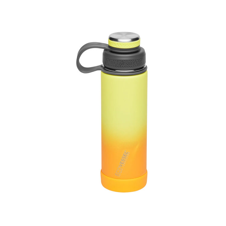 Picture of Ecovessel The Boulder - 20oz Bottle with Screw Top & Strainer 591ml Summer Sun