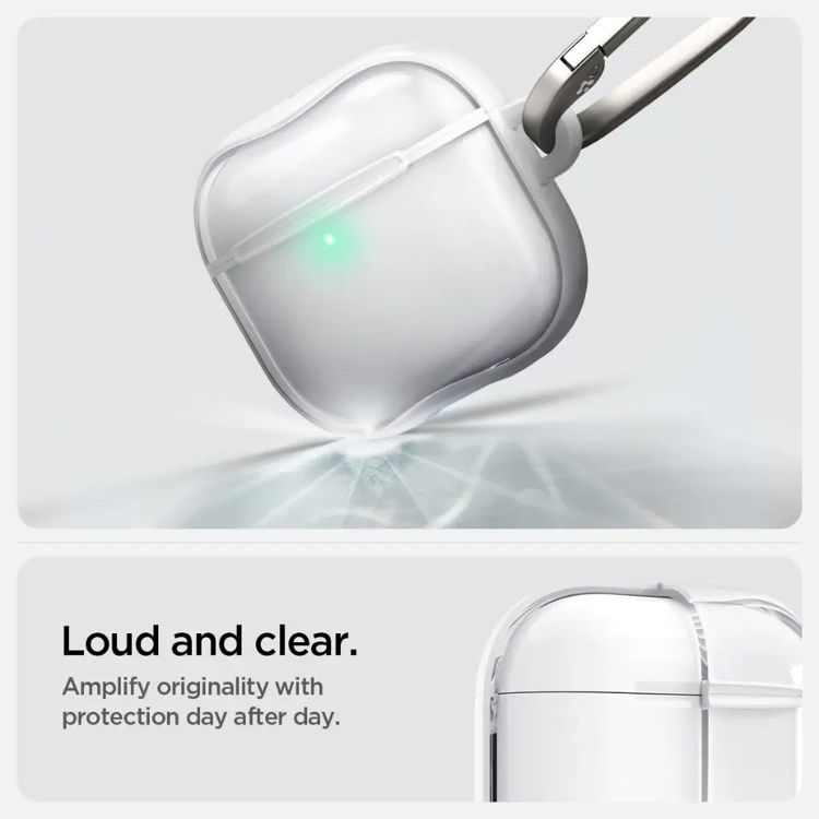 Picture of Spigen AirPods 4 Case Ultra Hybrid Crystal Clear