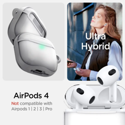 Picture of Spigen AirPods 4 Case Ultra Hybrid Crystal Clear