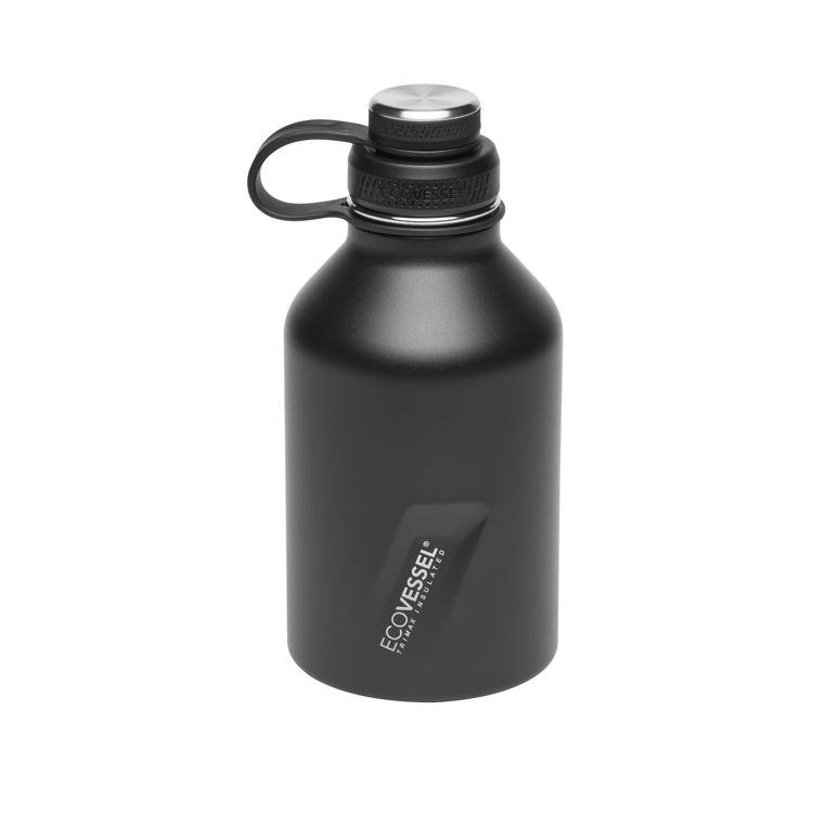 Picture of Eco Vessel Boss - 64 oz Growler with Screw Top & Infuser Black