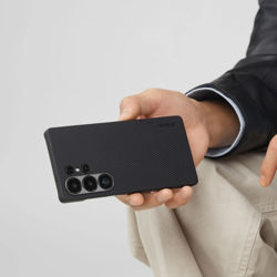 Picture of PITAKA Ultra-Slim Case - Black/Grey Twill - Galaxy S25 Ultra