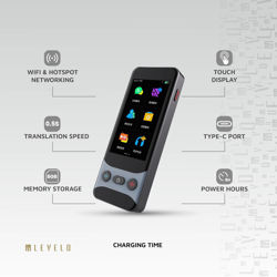 Picture of Levelo FluentLink Offline & Online Voice Translator - Grey