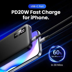 Picture of UGreen 10000MAH Mini Quick Charging 20W Power Bank (Black)