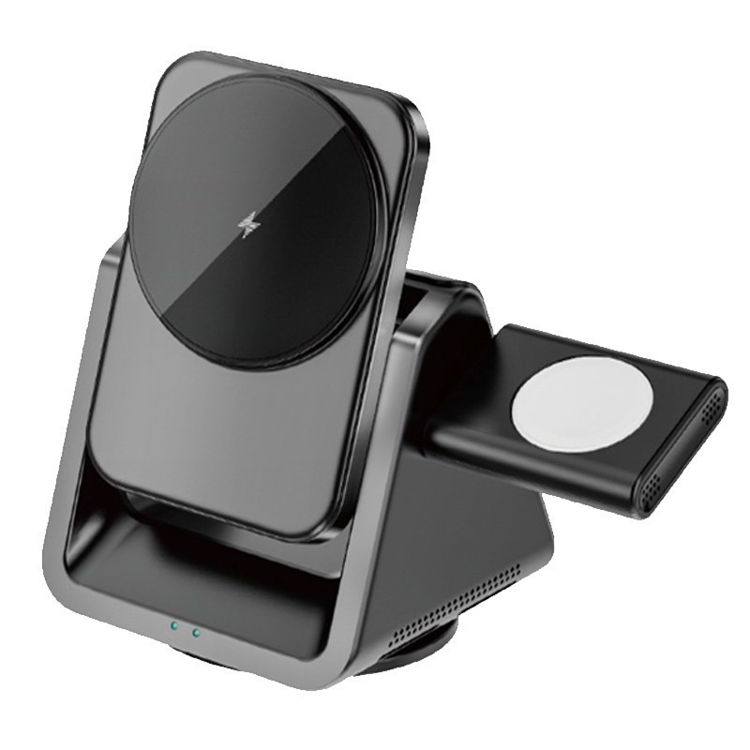 Picture of WiWU Wi-W018 Coolpad 3 in 1 Wireless Charger - Grey