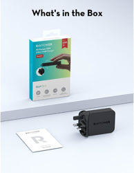 Picture of RAVPower PC1079 Foldable Plug Wall Charger Gan 65W 2C Black