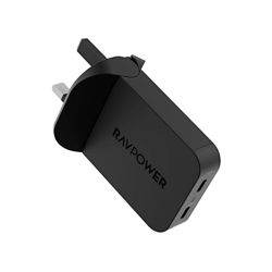 Picture of RAVPower PC1079 Foldable Plug Wall Charger Gan 65W 2C Black