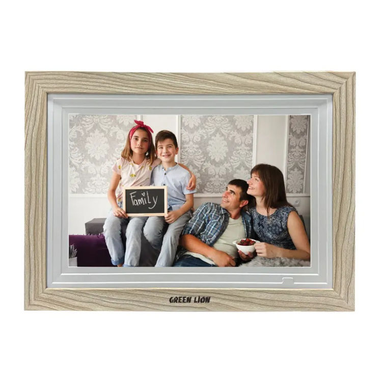 Picture of Green Lion Digital Picture Frame Touch Screen Display 10.1 Inch - Wooden