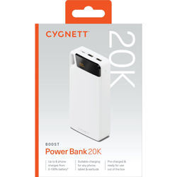 Picture of Cygnett Boost 4 20,000 mAh Powerbank White