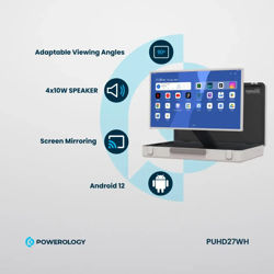 Picture of POWEROLOGY UHD ANDROID 27" TABLET 8GB|128GB, WHITE